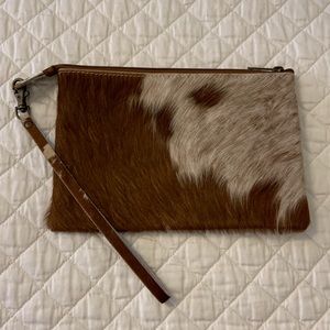 2 Chic Cowhide Clutch/Wristlet with strap